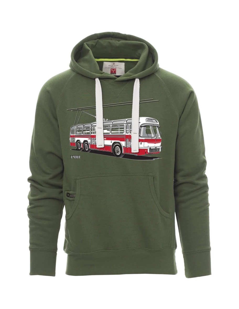 Dark green men´s sweatshirt Trolley  T401