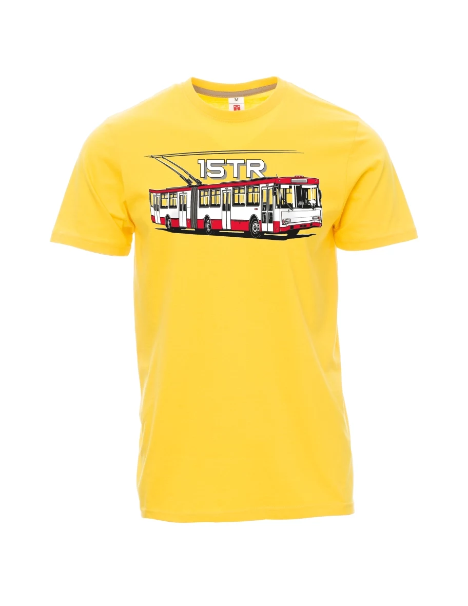 Yellow men´s T-shirt Trolleybus 15TR