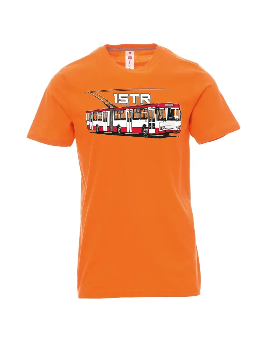 Orange men´s T-shirt Trolleybus 15TR
