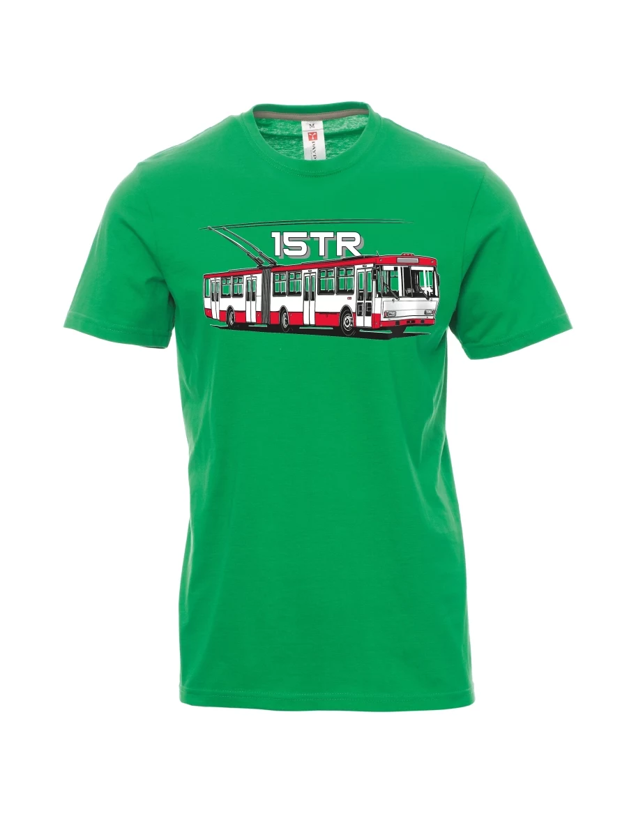 Green men´s T-shirt Trolleybus 15TR