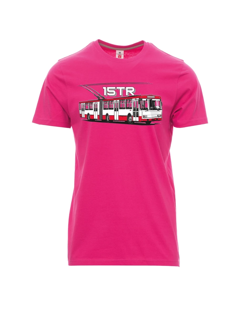 Pink men´s T-shirt Trolleybus 15TR
