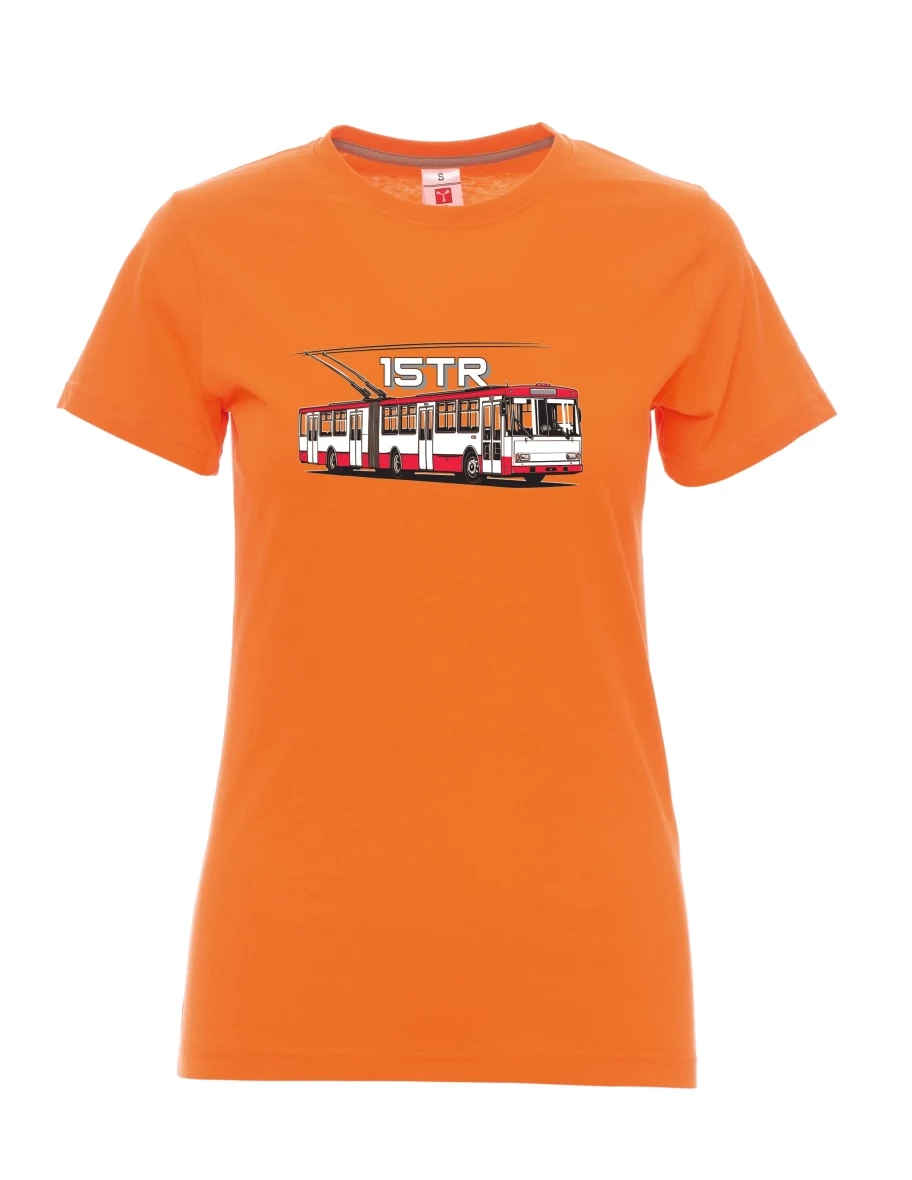 Orange women´s T-shirt Trolleybus 15TR