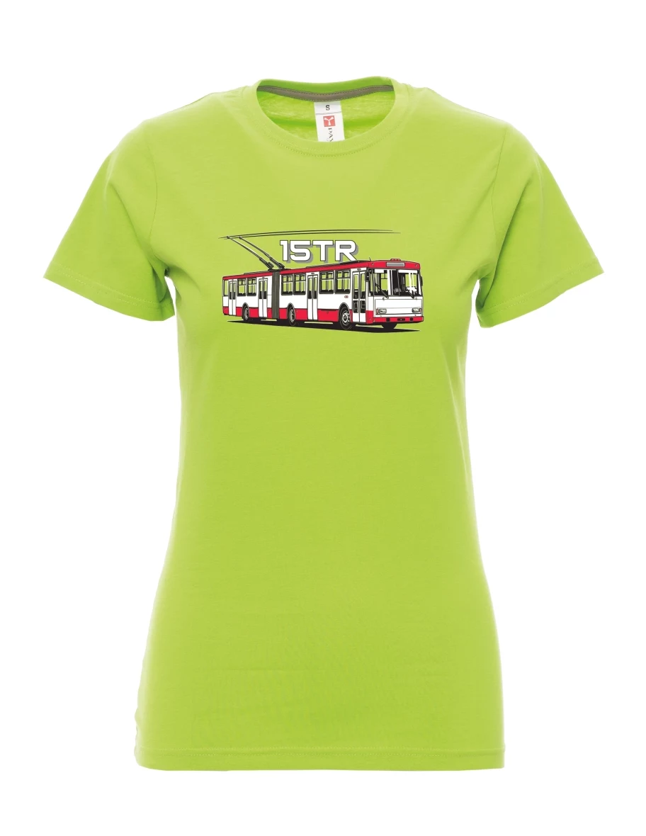 Lime women´s T-shirt Trolleybus 15TR