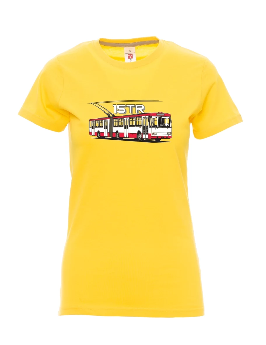 Yellow women´s T-shirt Trolleybus 15TR