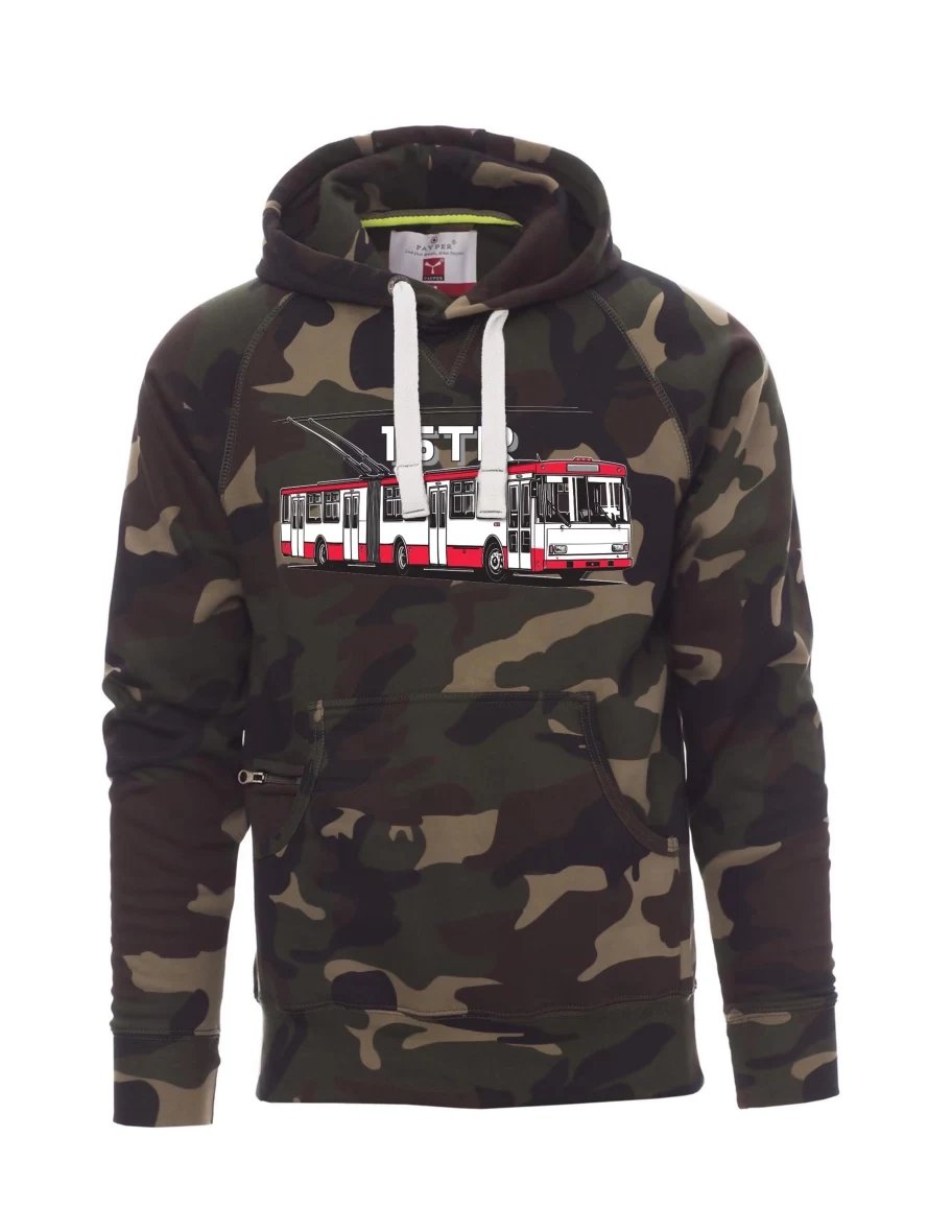 Camouflage men´s sweatshirt Trolleybus 15TR