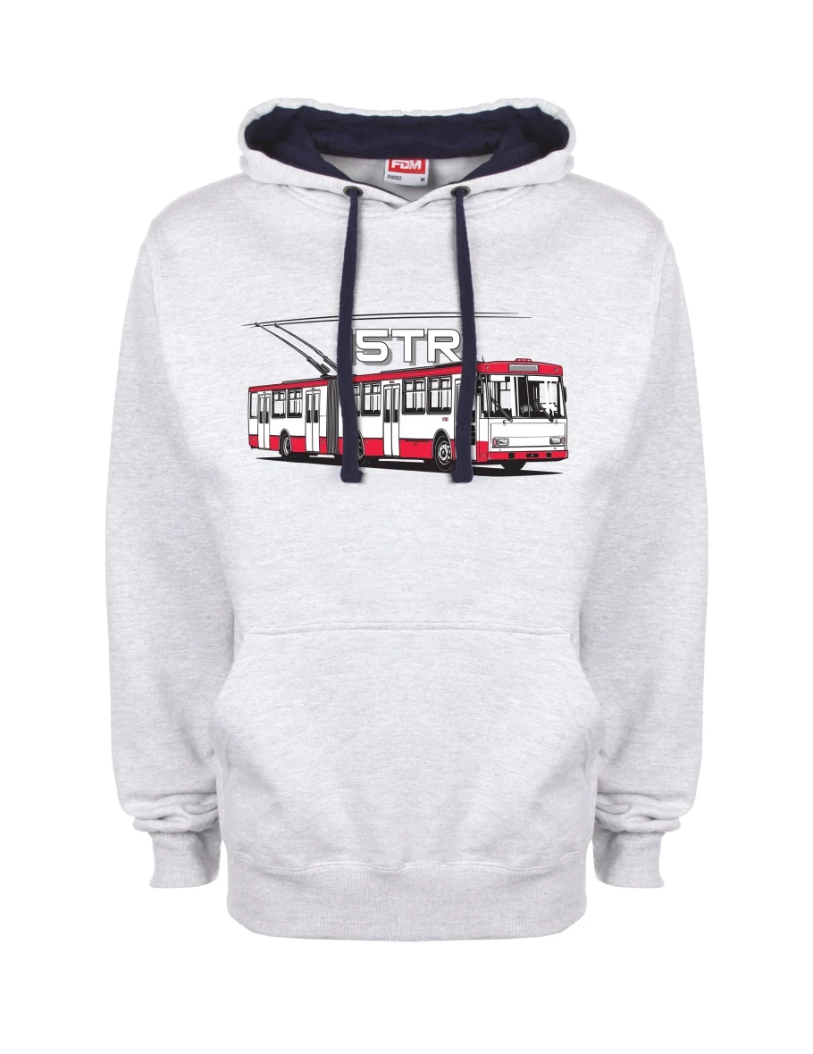 Blue-grey sweatshirt Trolleybus 15TR
