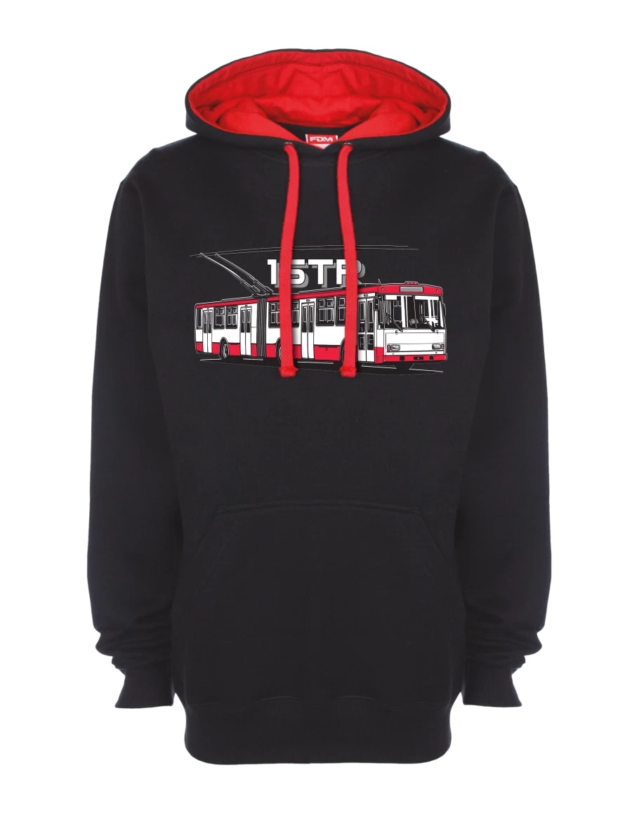 Red-black sweatshirt Trolleybus 15TR