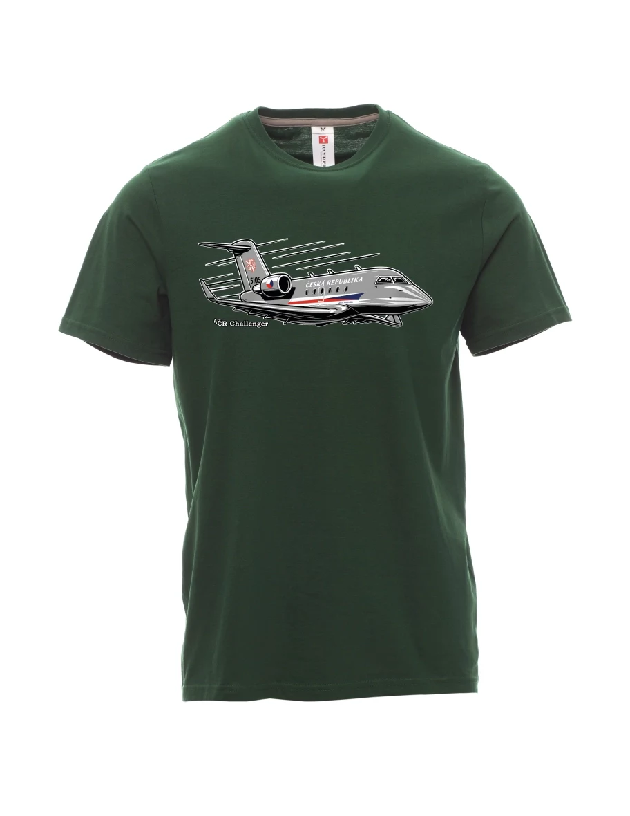 Dark green men´s T-shirt Aircraft AČR Challenger
