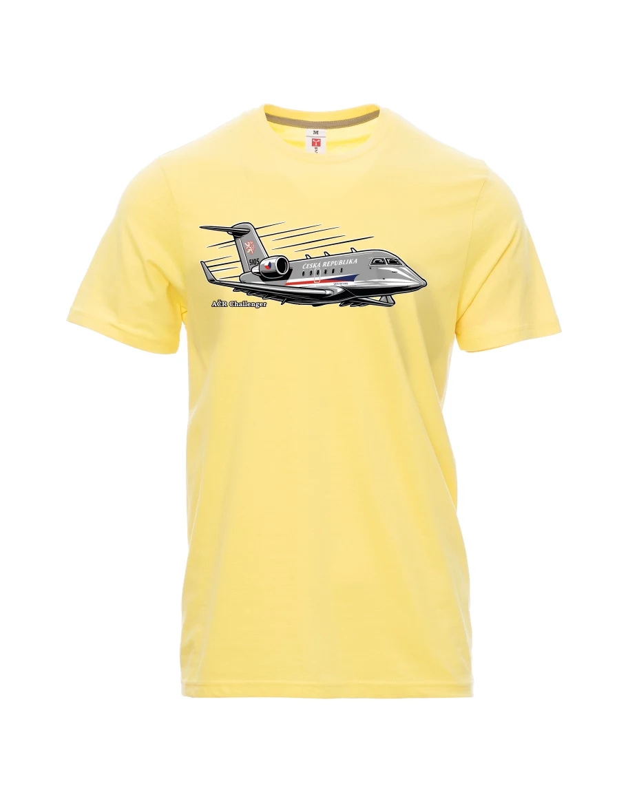 Light yellow men´s T-shirt Aircraft AČR Challenger