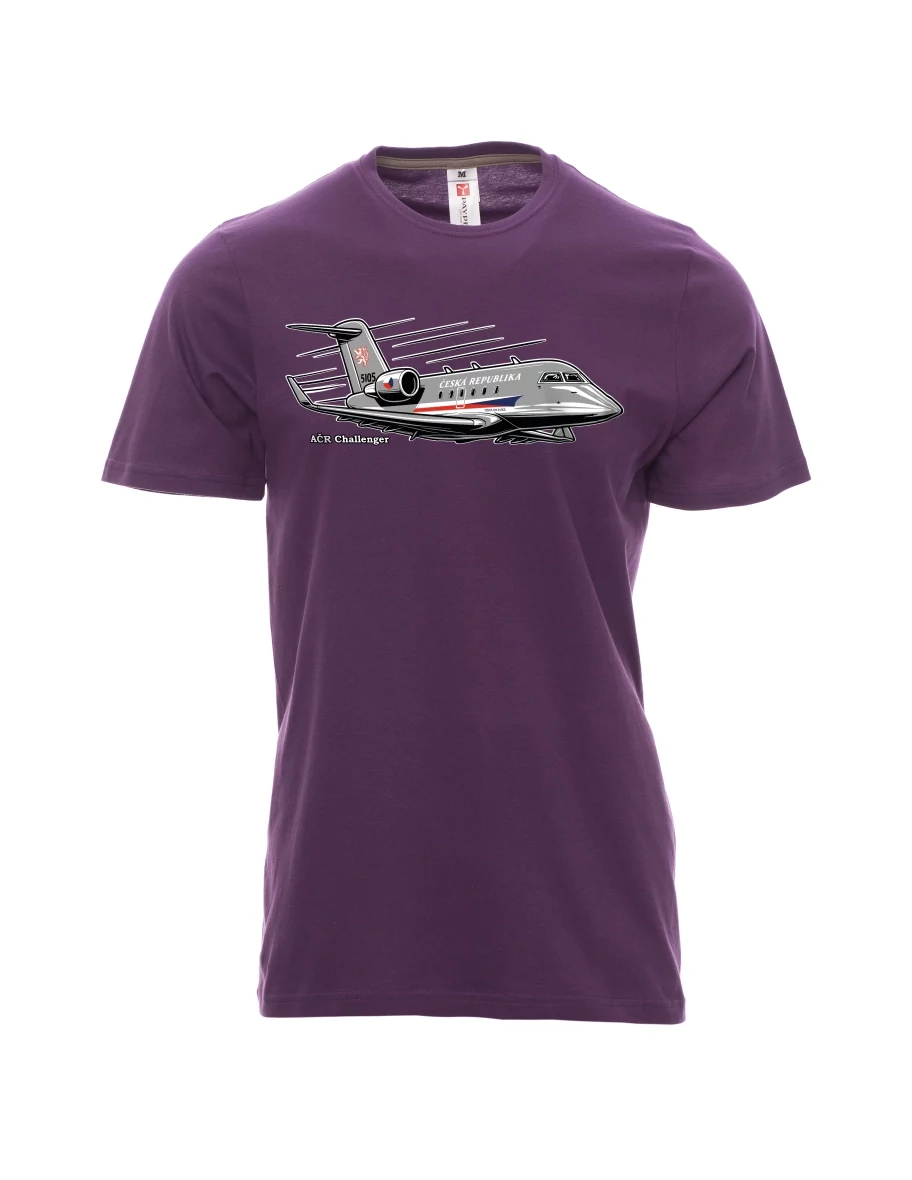 Purple men´s T-shirt Aircraft AČR Challenger