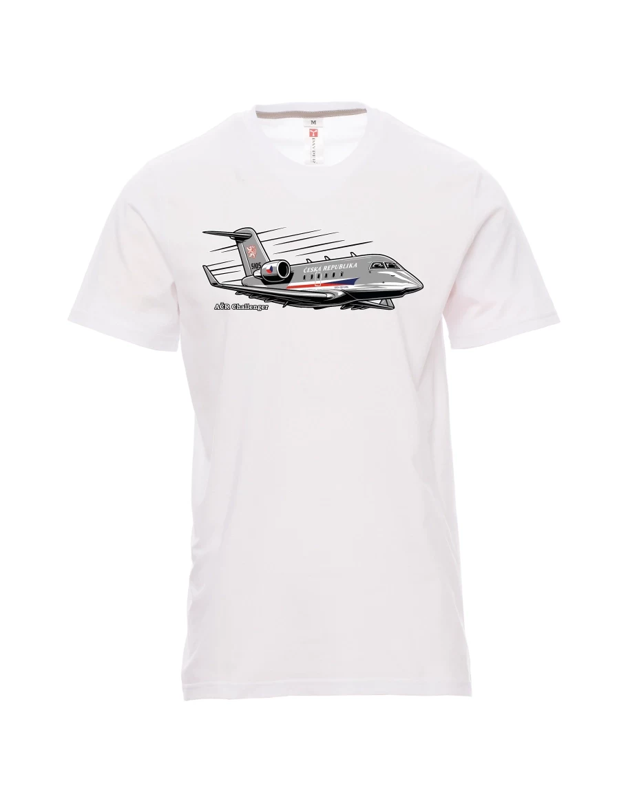 White men´s T-shirt Aircraft AČR Challenger