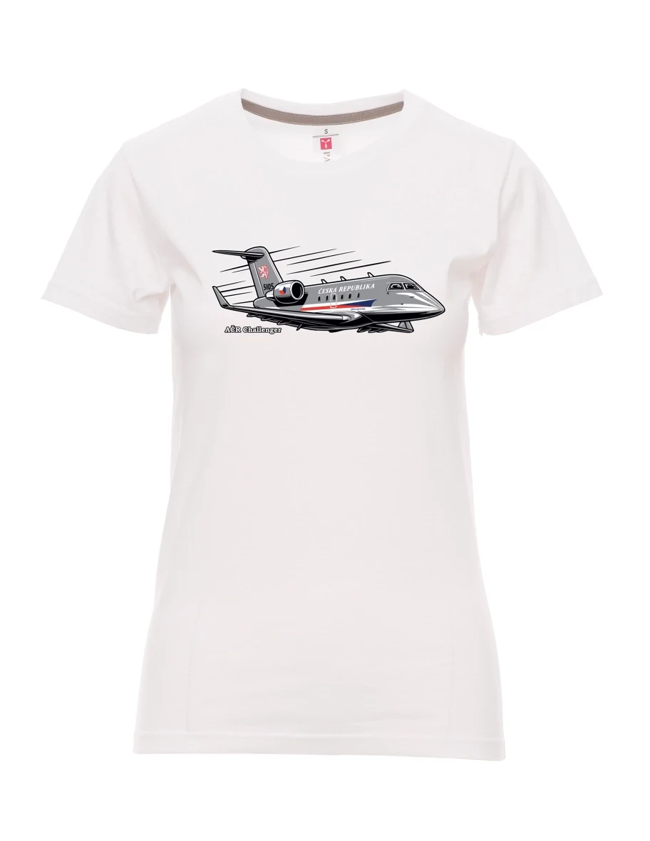 White women´s T-shirt Aircraft AČR Challenger