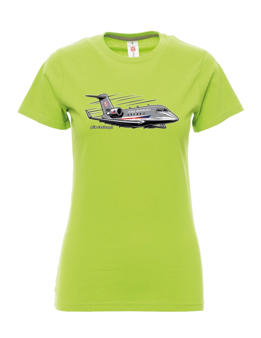 Lime women´s T-shirt Aircraft AČR Challenger