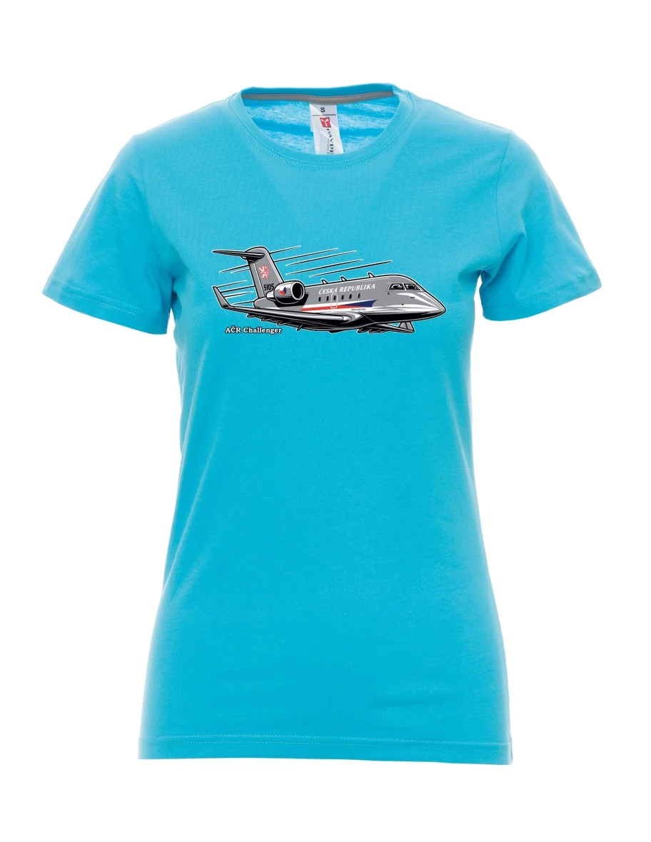 Reef blue women´s T-shirt Aircraft AČR Challenger