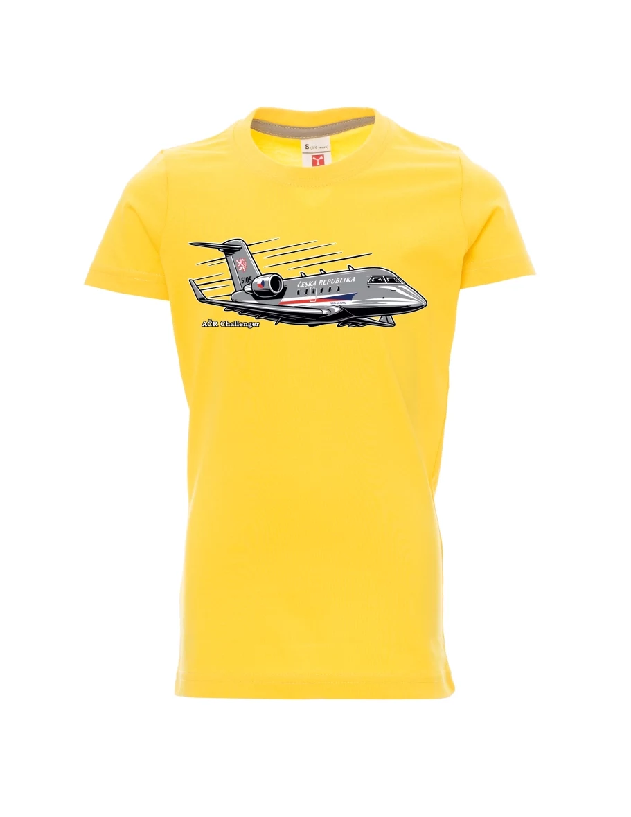 Yellow children´s T-shirt Aircraft AČR Challenger
