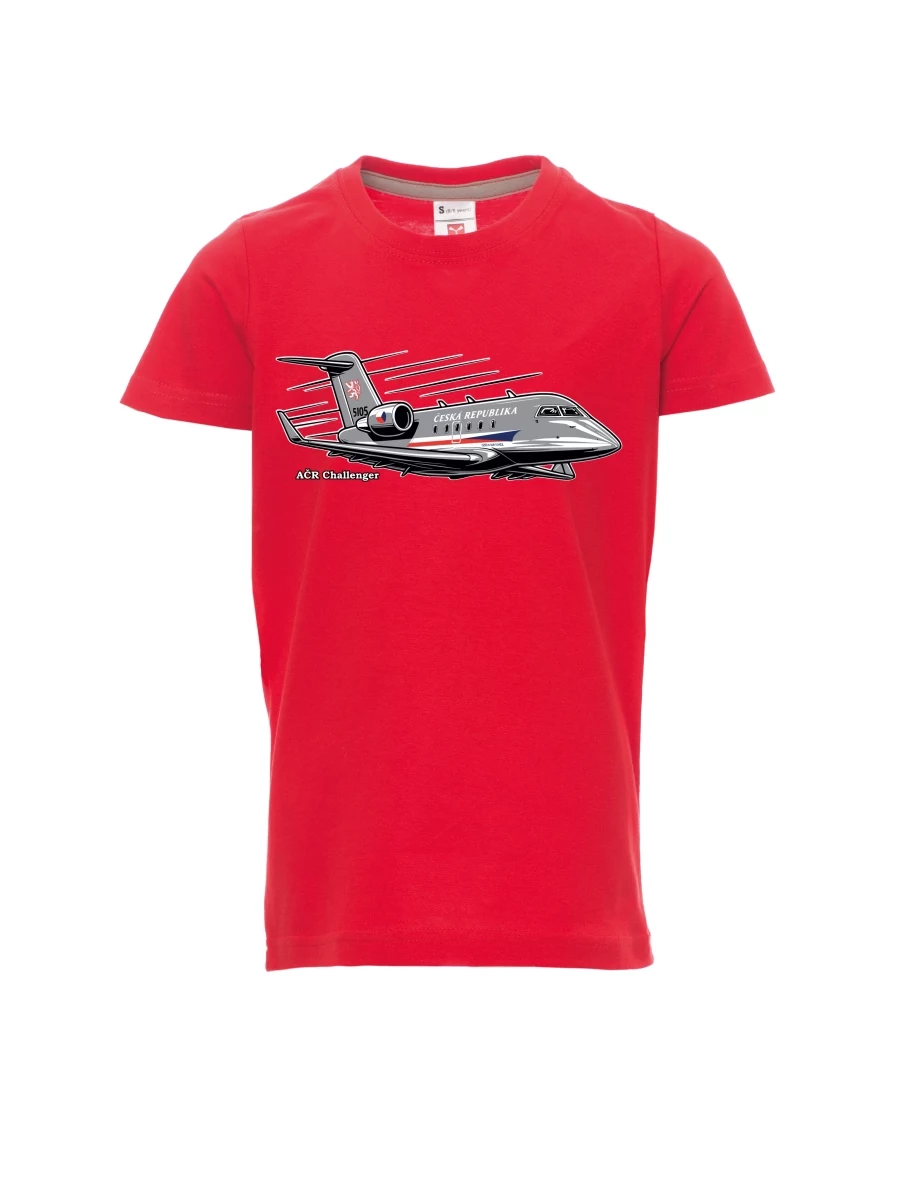 Red children´s T-shirt Aircraft AČR Challenger