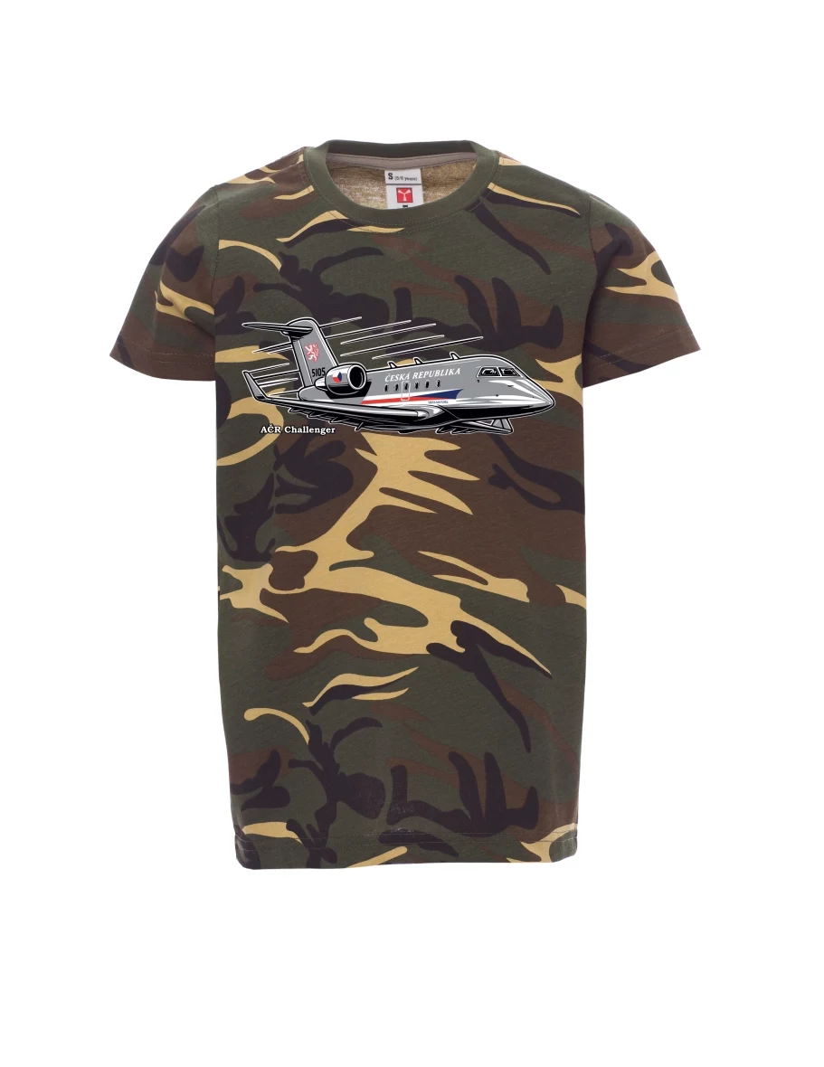 Camouflage children´s T-shirt Aircraft AČR Challenger