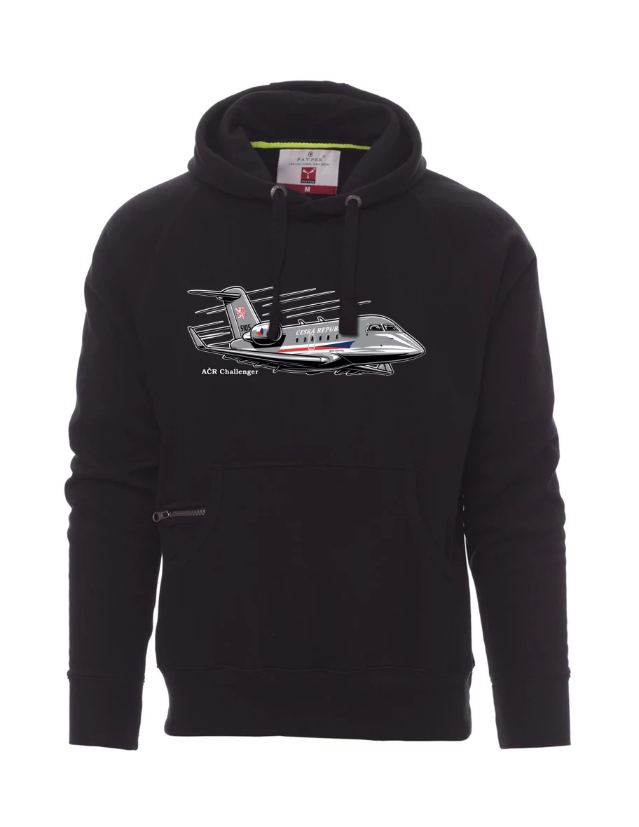 Black men´s sweatshirt Aircraft AČR Challenger