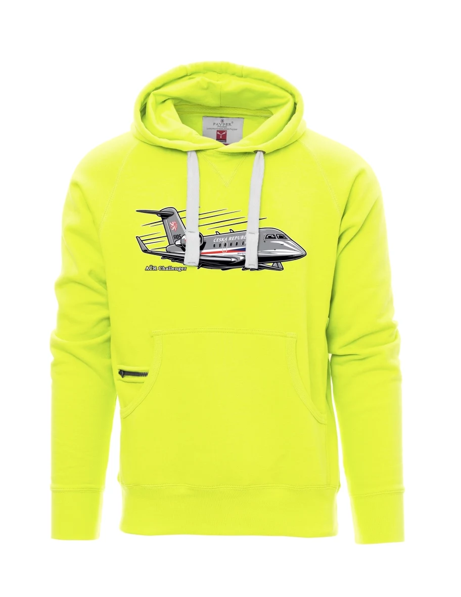 Fluorescent men´s sweatshirt Aircraft AČR Challenger