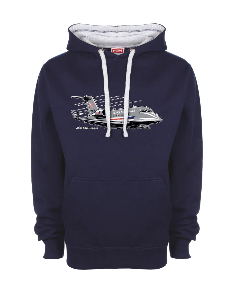 Grey-navy sweatshirt Aircraft AČR Challenger