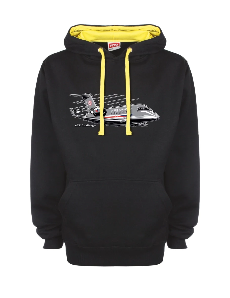 Yellow-black sweatshirt Aircraft AČR Challenger