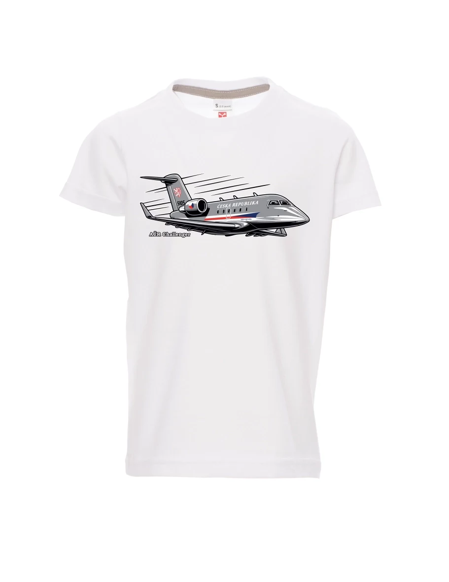 White children´s T-shirt Aircraft AČR Challenger
