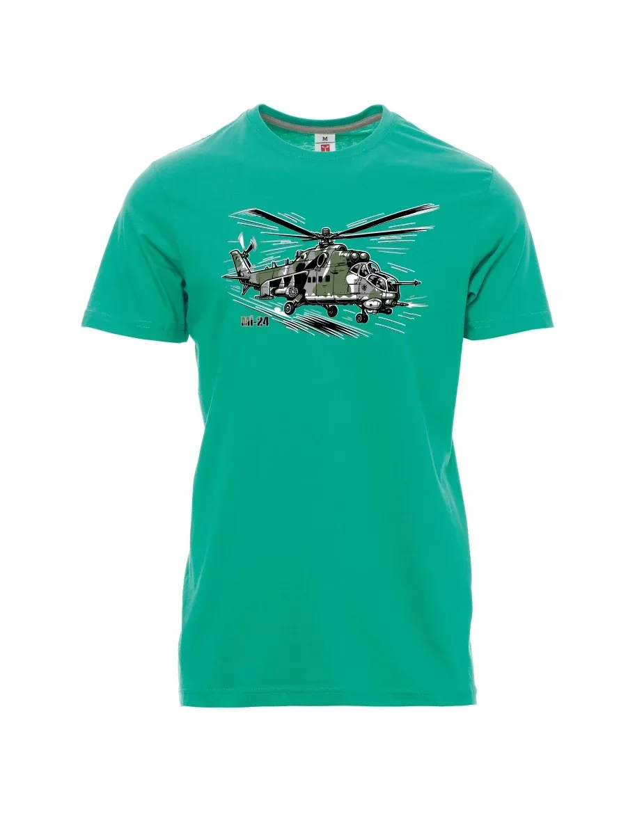 Emeralds men´s T-shirt Helicopter Mi-24