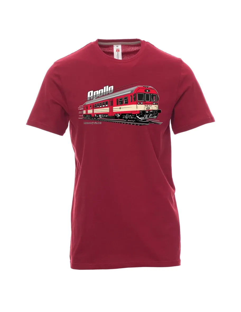 Dark red men´s T-shirt Railcar 843 “Apollo”