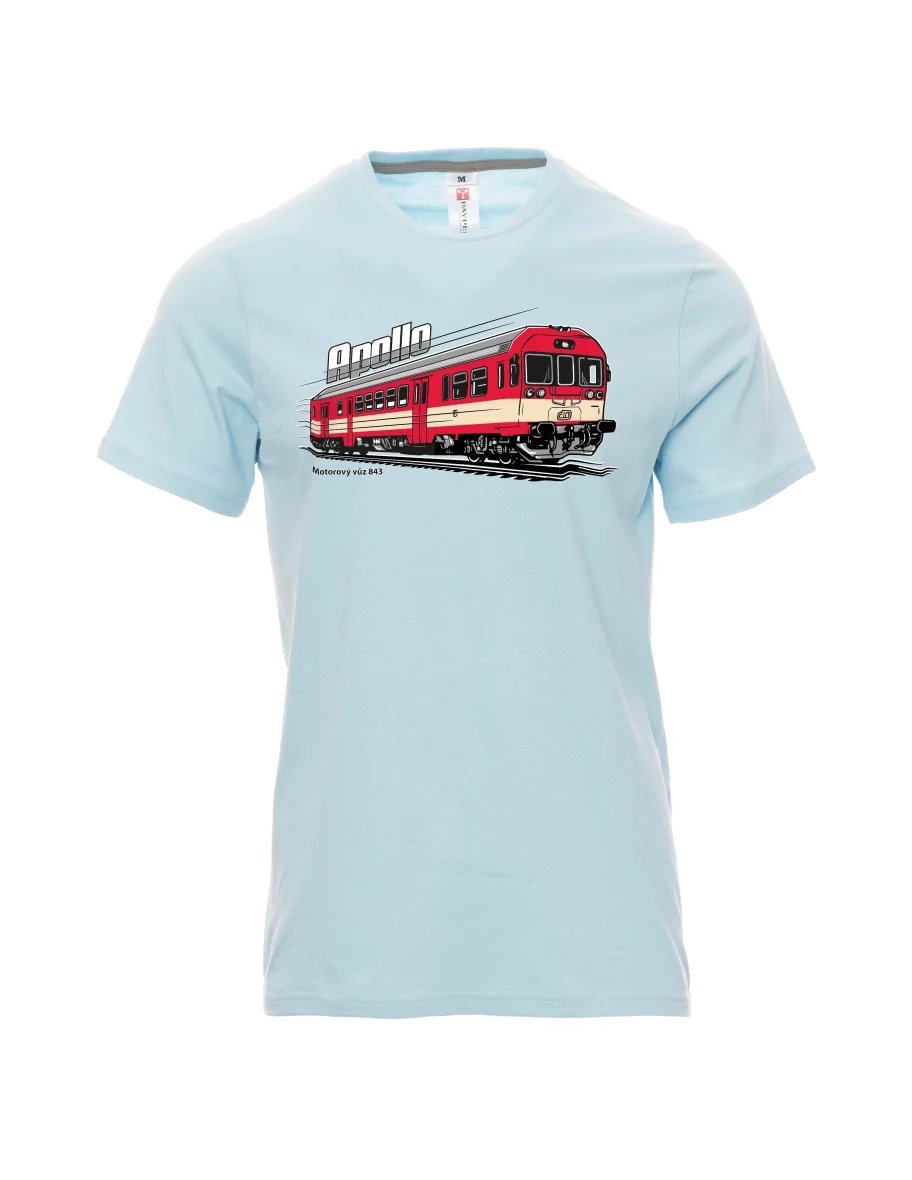 Pale blue men´s T-shirt Railcar 843 “Apollo”