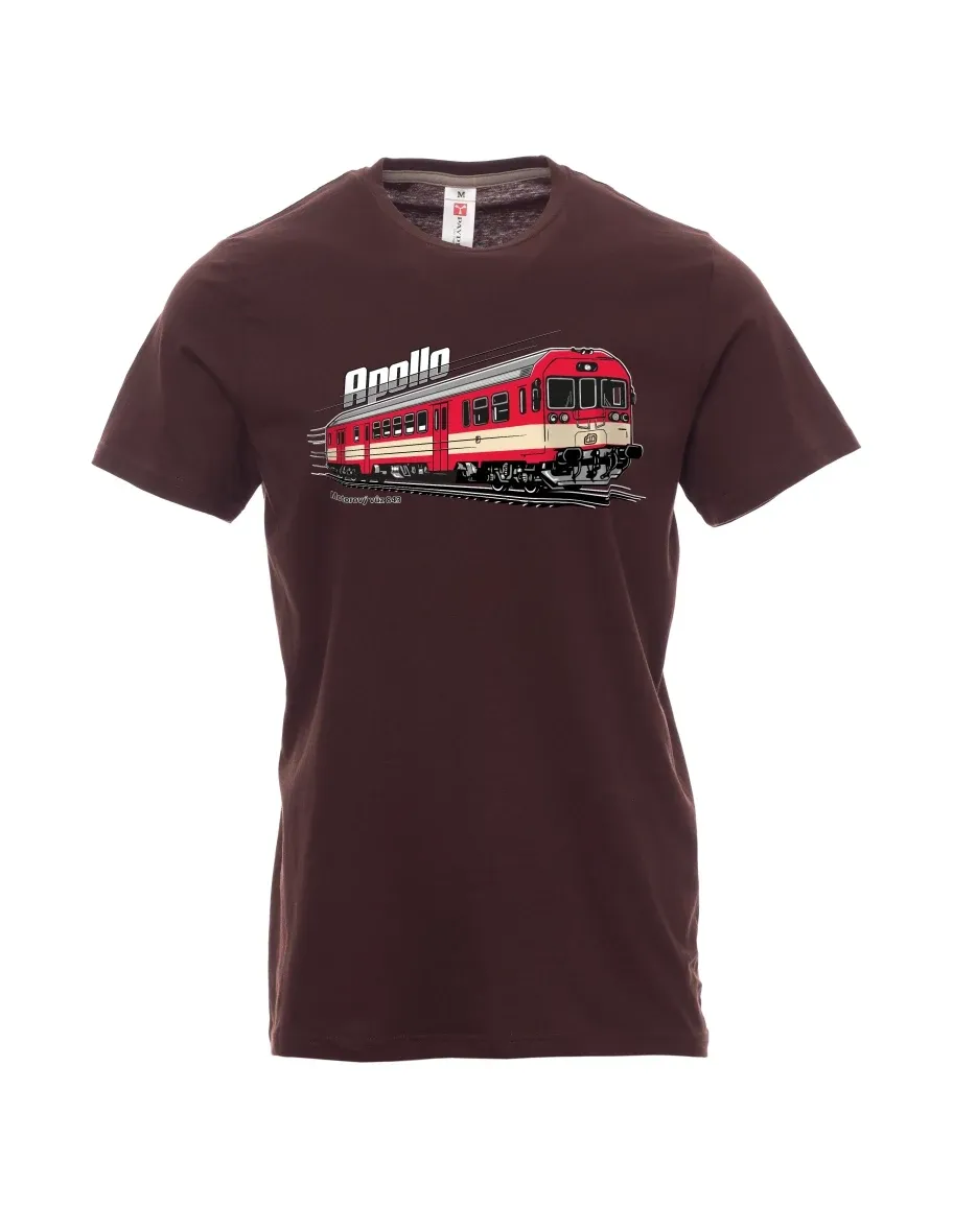 Dark brown men´s T-shirt Railcar 843 “Apollo”