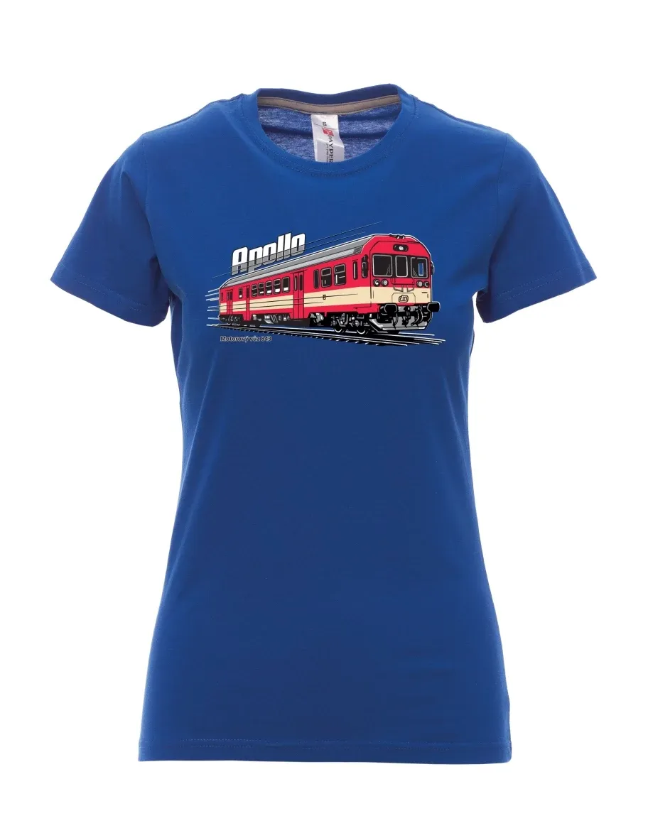 Royal blue women´s T-shirt Railcar 843 “Apollo”