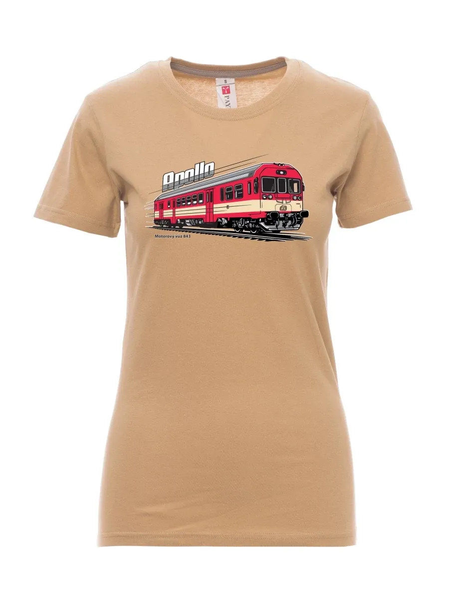 Brown women´s T-shirt Railcar 843 “Apollo”