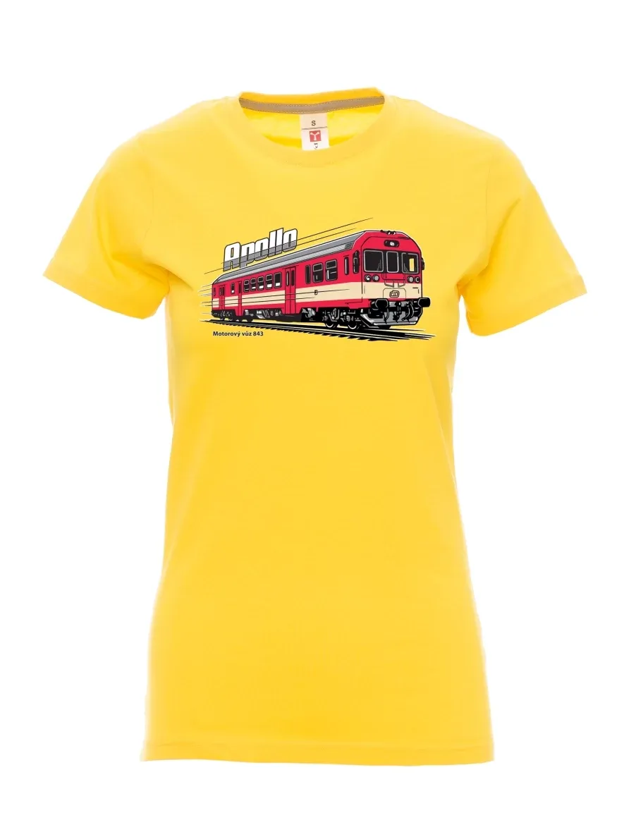 Yellow women´s T-shirt Railcar 843 “Apollo”
