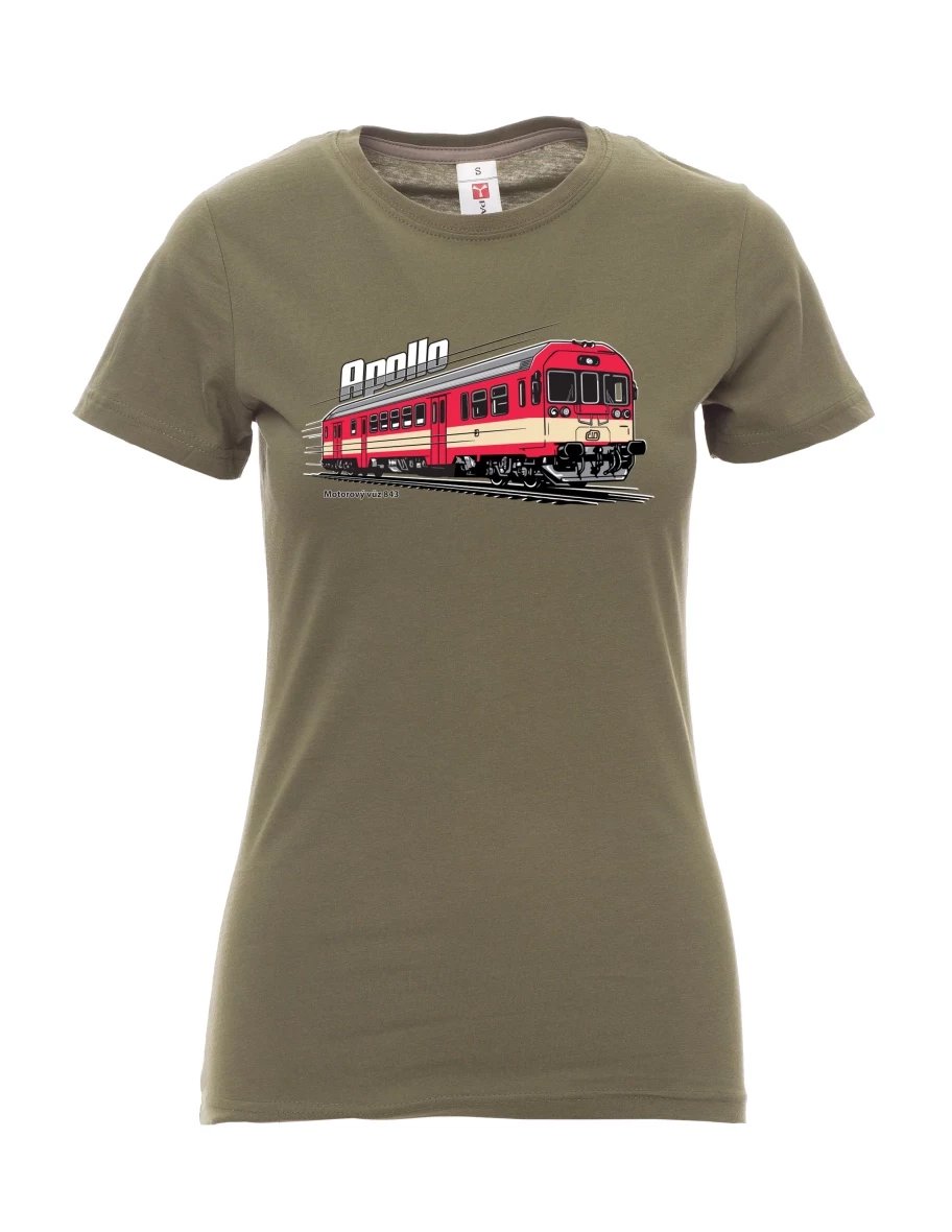 Khaki women´s T-shirt Railcar 843 “Apollo”