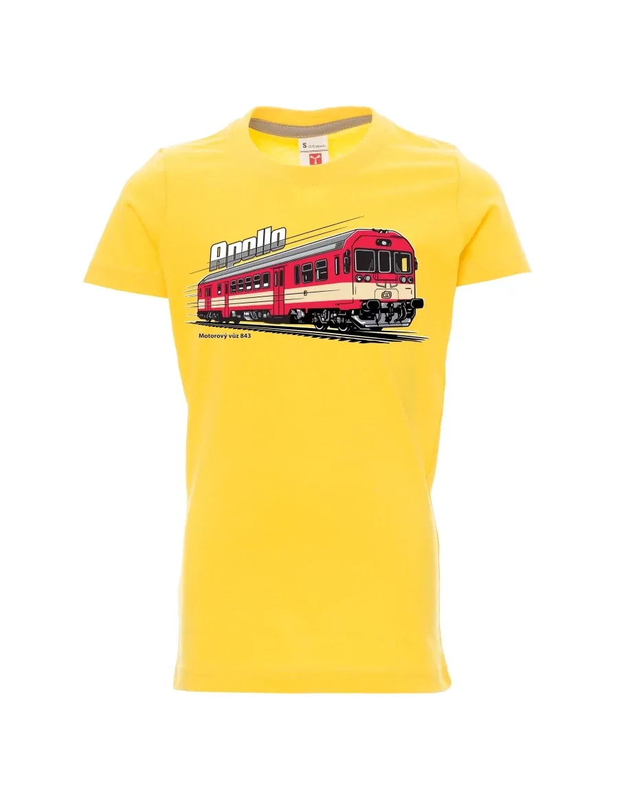 Yellow children´s T-shirt Railcar 843 “Apollo”