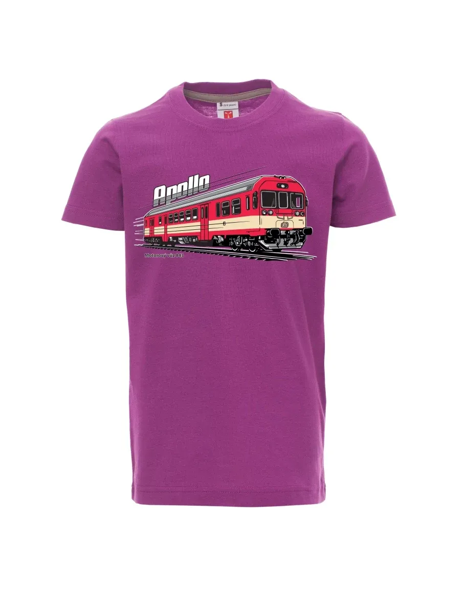 Purple children´s T-shirt Railcar 843 “Apollo”