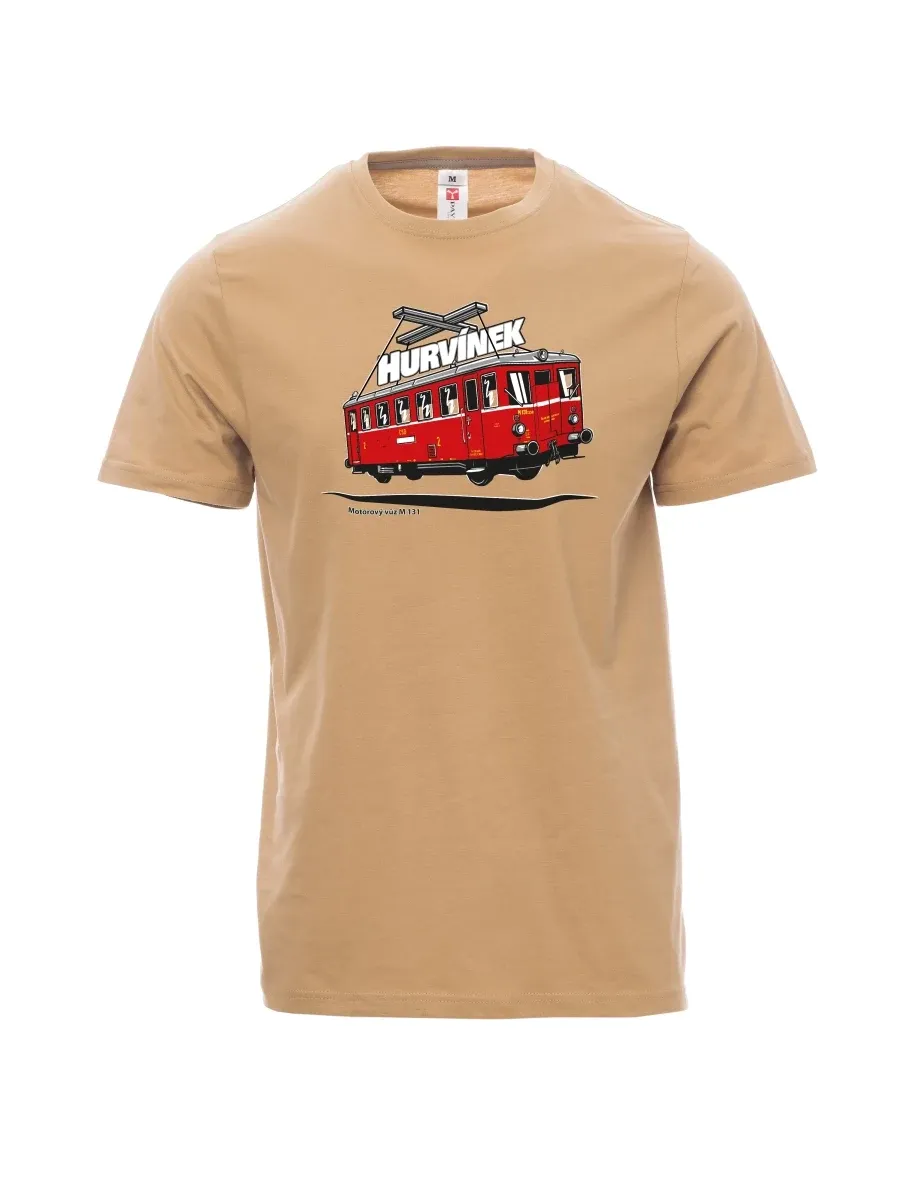 Brown men´s T-shirt Railcar M 131 “Hurvínek”