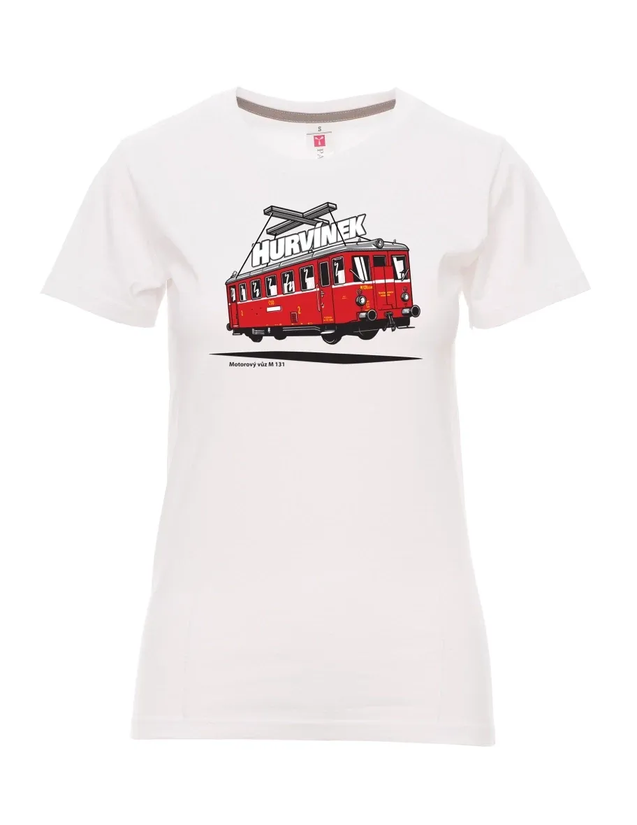 White women´s T-shirt Railcar M 131 “Hurvínek”