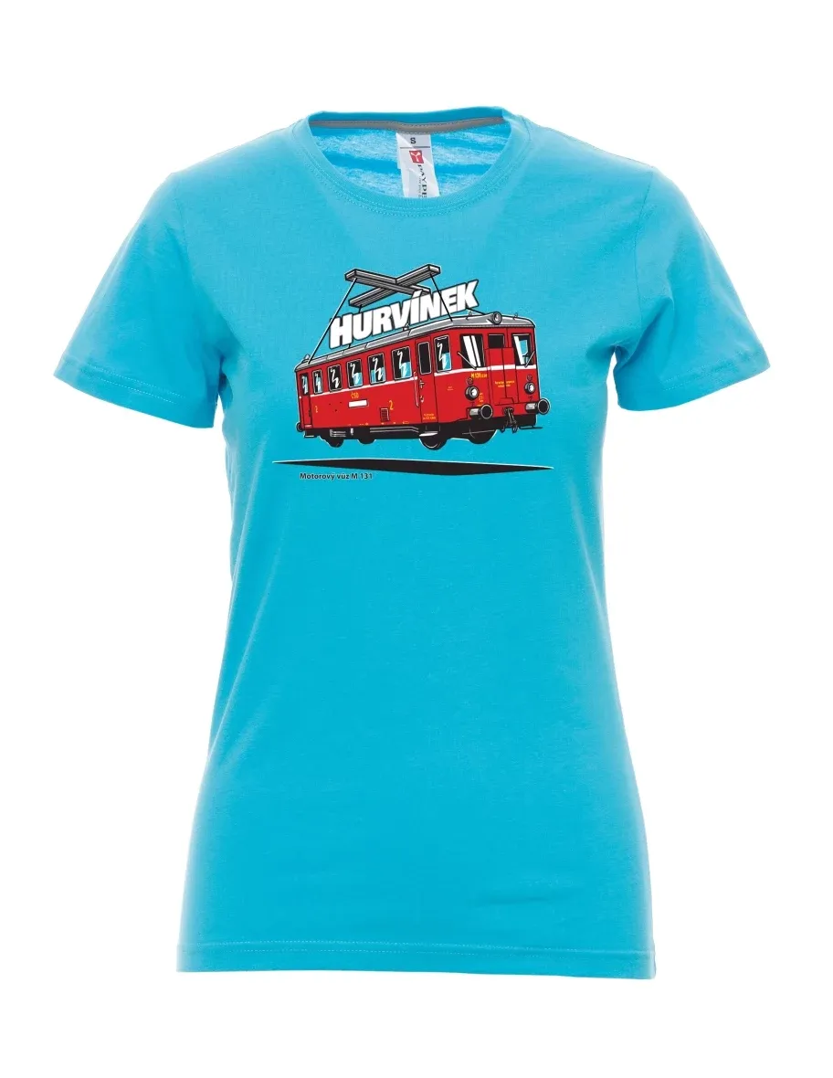 Reef blue women´s T-shirt Railcar M 131 “Hurvínek”
