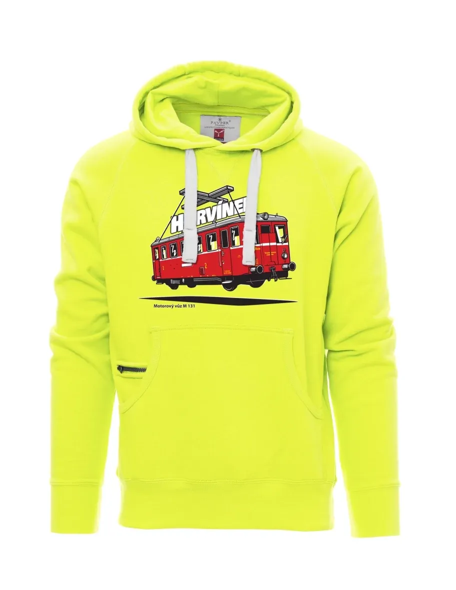 Fluorescent men´s sweatshirt Railcar M 131 “Hurvínek”