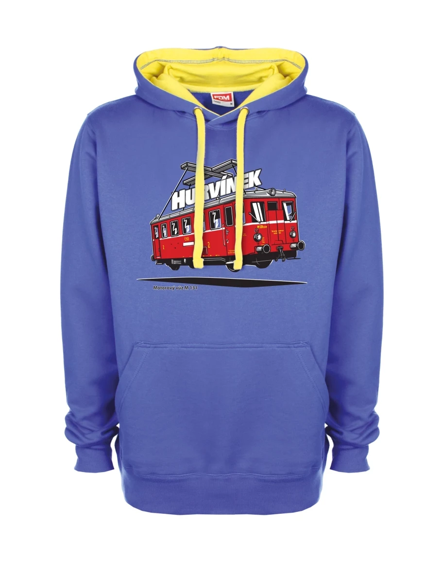 Yellow-blue sweatshirt Railcar M 131 “Hurvínek”