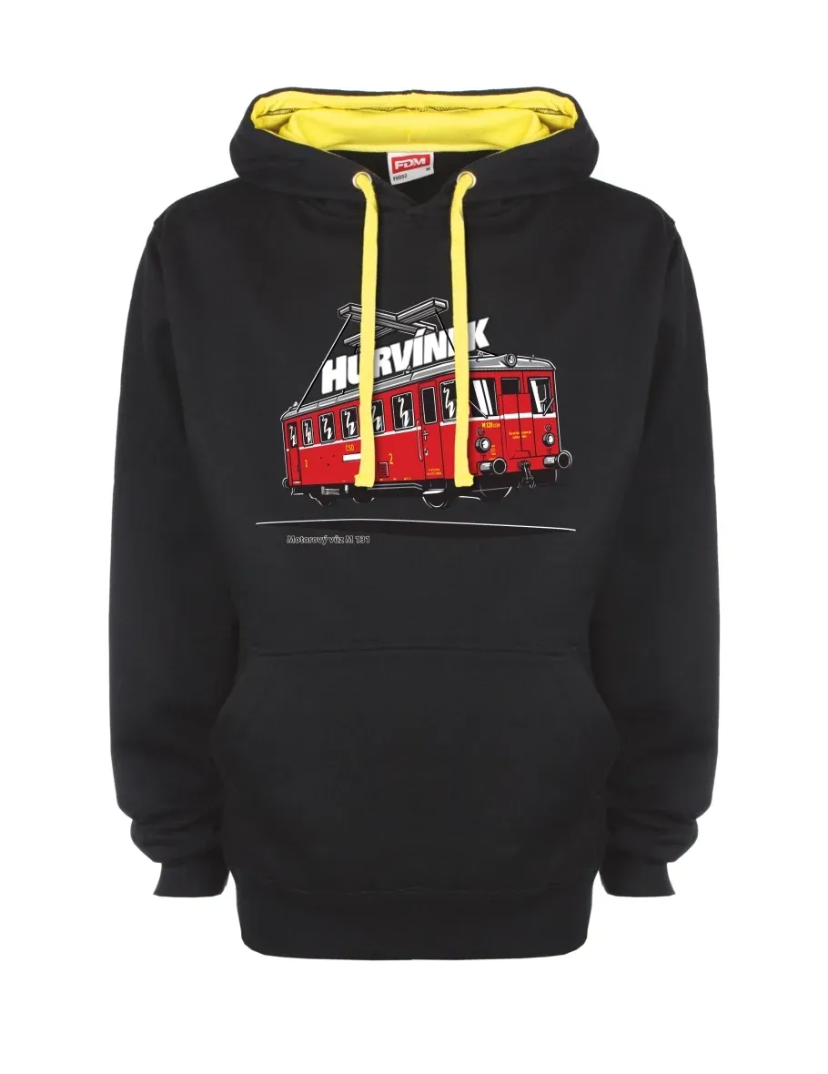 Yellow-black sweatshirt Railcar M 131 “Hurvínek”
