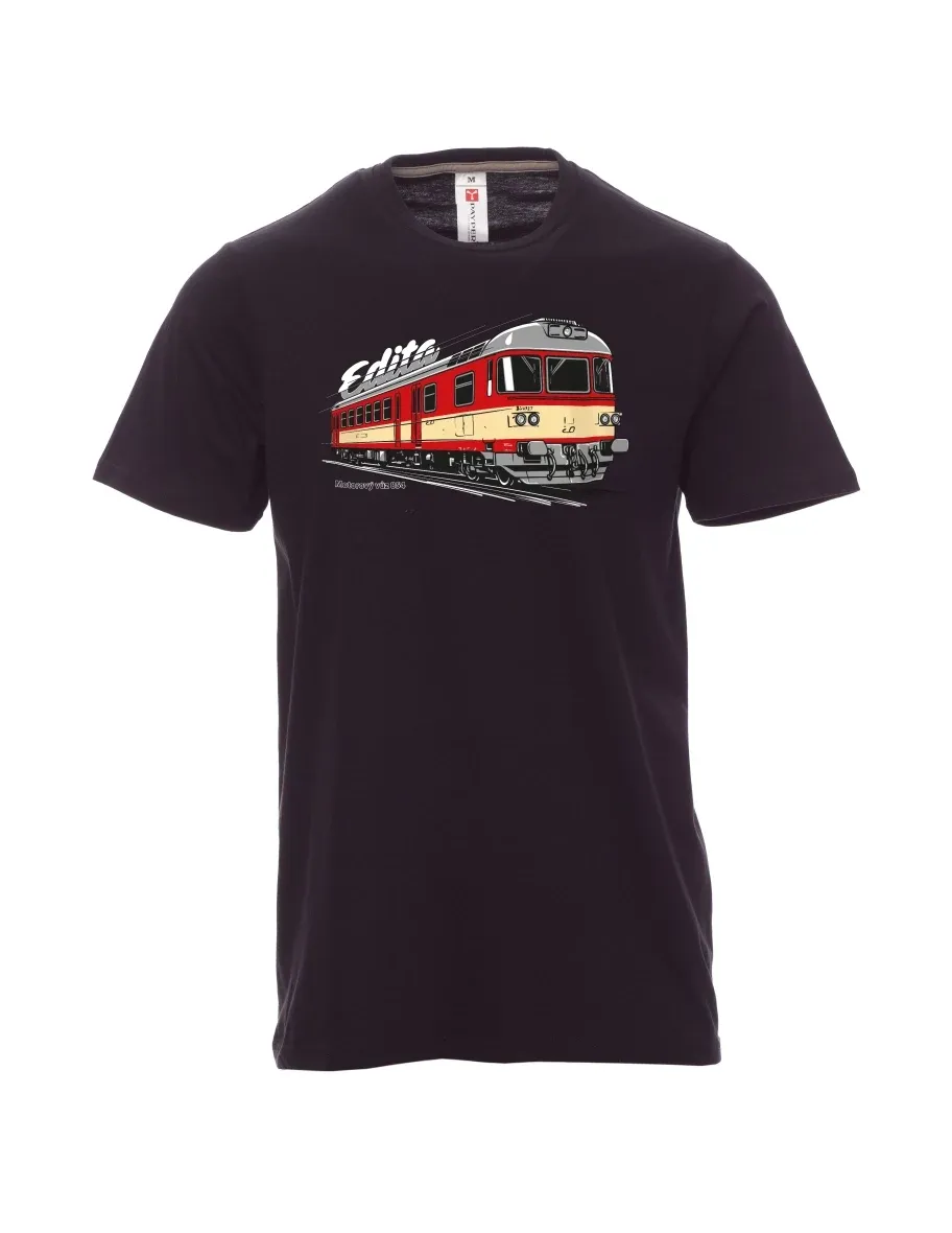 Black men´s T-shirt Railcar 854