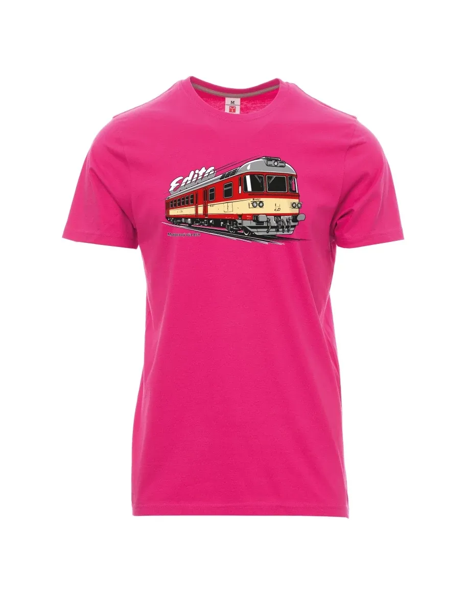 Pink men´s T-shirt Railcar 854