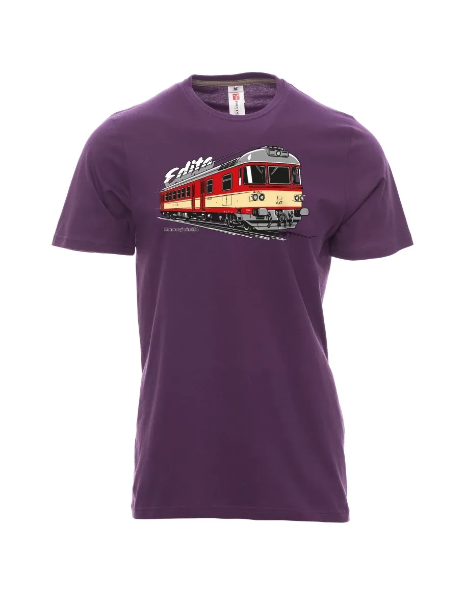Purple men´s T-shirt Railcar 854