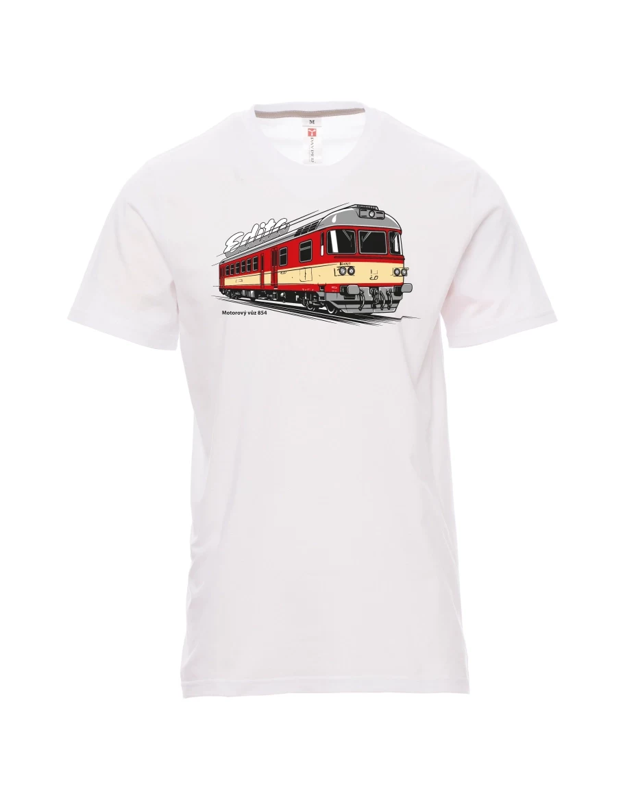 White men´s T-shirt Railcar 854