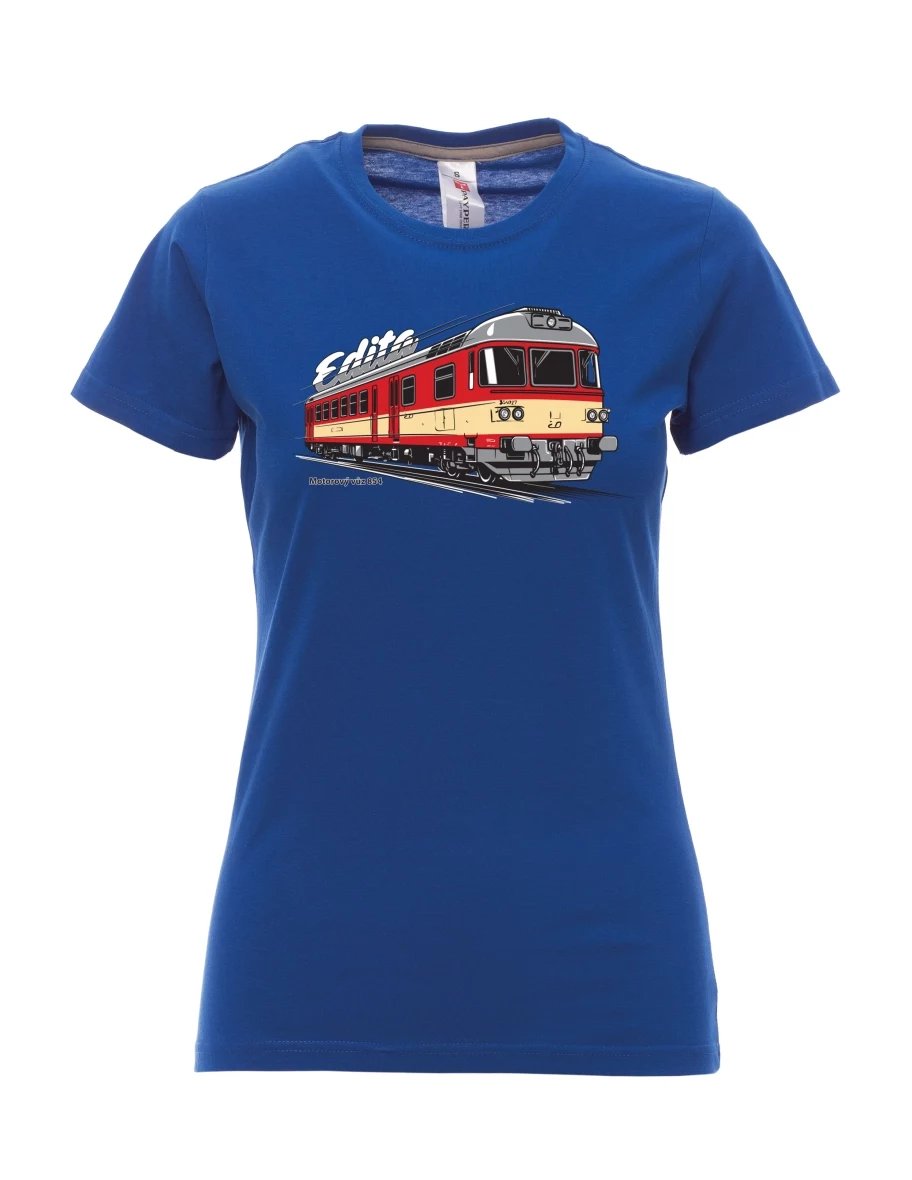 Royal blue women´s T-shirt Railcar 854