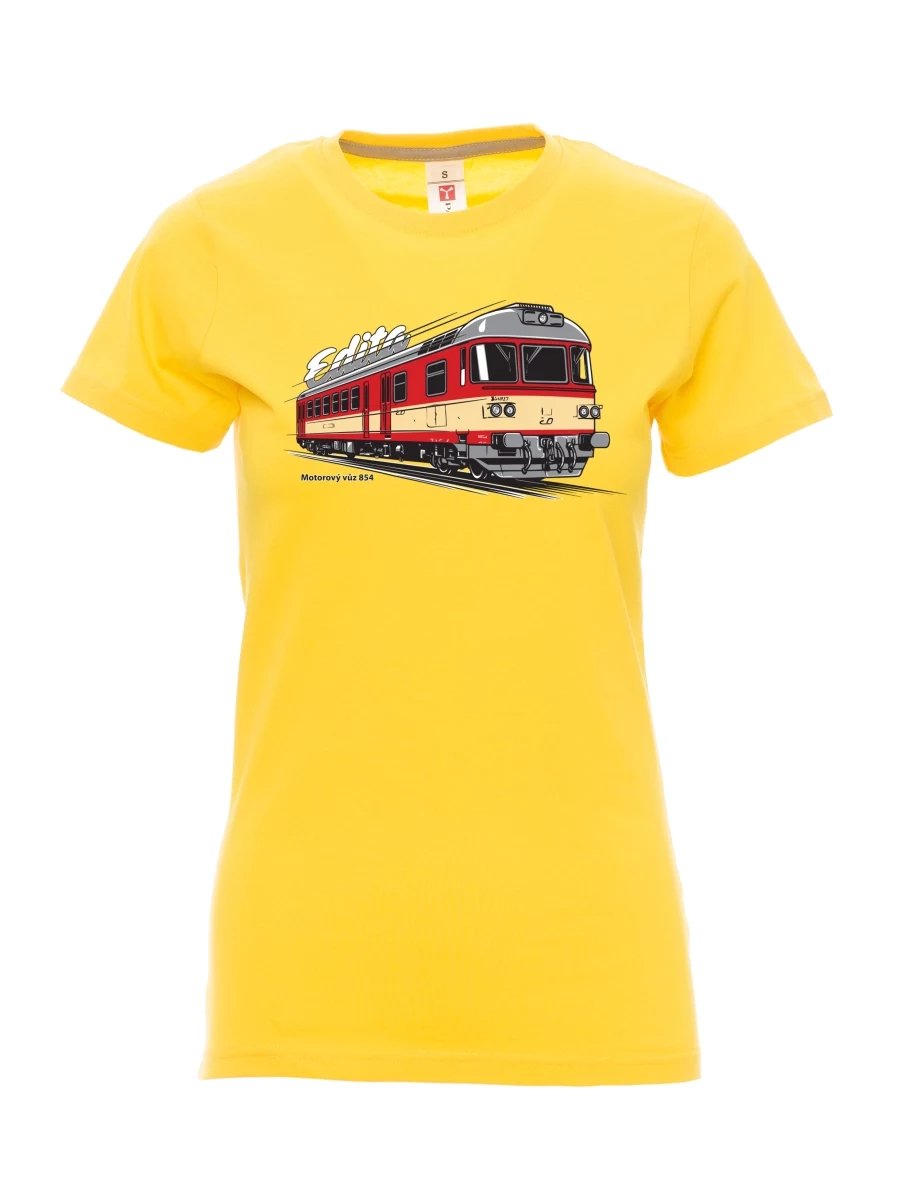 Yellow women´s T-shirt Railcar 854