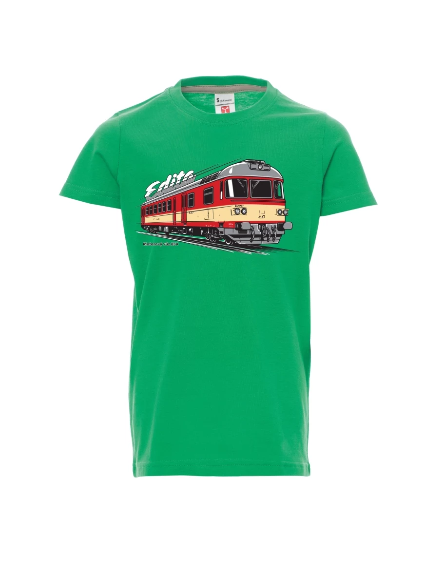 Green children´s T-shirt Railcar 854