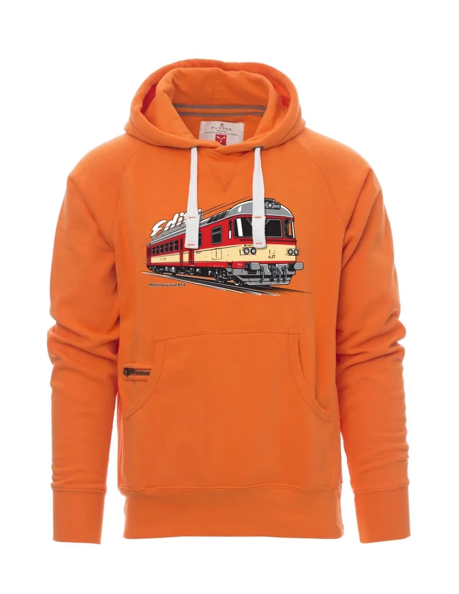 Orange men´s sweatshirt Railcar 854